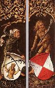 Albrecht Durer Sylvan Men with Heraldic Shields oil